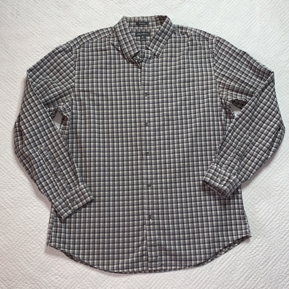 Eddie Bauer Relaxed Fit Plaid Button Down Lightweight Flannel Shirt, Men’s L - Picture 12 of 12